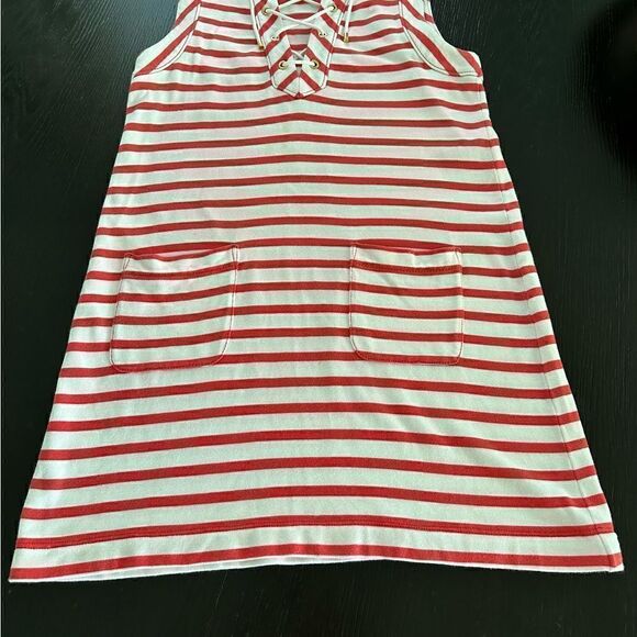 Kate Spade red & white striped cover-up. - Picture 3 of 4